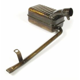 Tube d'échappement en acier long PASCOLI M0130 125/150cc pour Vespa 125 V30T/V31T/ACMA