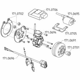 Accensione POLINI For Race digitale Piaggio 50 L.C. con luci