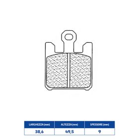Jeu de plaquettes de frein avant de course CL BRAKES 1110C60