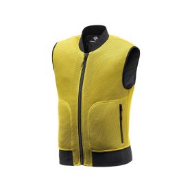 TUCANO URBANO FLOWMOTION Weste vielen Taschen Gelb mit Rückenprotektor