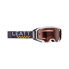 Masque cross LEATT Velocity 5.5 Pearl blanc lentille rose 32%