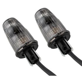 Kit d'indicateurs de guidon SIP 12V verre noir