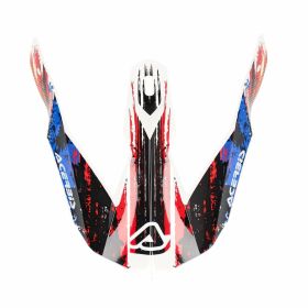 Frontino casco bianco/blu/rosso ACERBIS per casco LINEAR