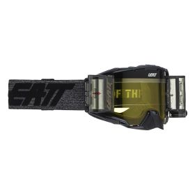 Masque cross LEATT Velocity 6.5 Roll-Off Graphene noir lentille jaune 70%