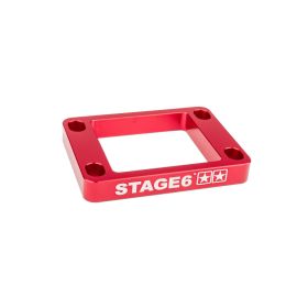 Stage6 10mm Reed Valve Spacer AM6/DERBI Red