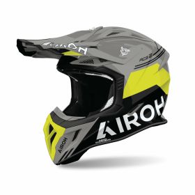 AIROH AVIATOR ACE 2 FURY Glossy Yellow Cross Helmet