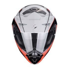Casco enduro modulare Scorpion EXO ADX-2 Kamps grigio rosso