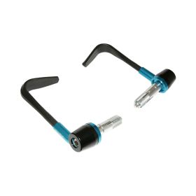 Levier droit/gauche POLINI D.18/20 en aluminium/nylon bleu