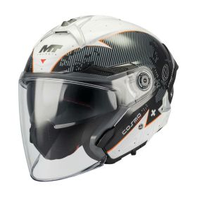 Jet helmet MT HELMETS COSMO SV LAYOUT A1 GLOSS