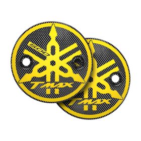 T-MAX CLUTCH COVERS CARBON LOOK WITH YELLOW T-MAX 500 LOGO