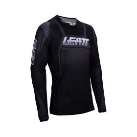 Maillot motocross LEATT Moto 4.5 Lite Stealth 2025 noir filet élastique