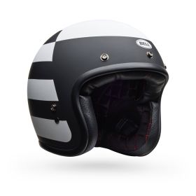 Jet Helmet Cafe Racer BELL Custom 500 Parlor Black White Matte