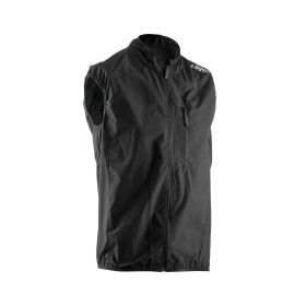 Gilet antipioggia LEATT RaceVest Lite nero eslasticizzato e impermeabile