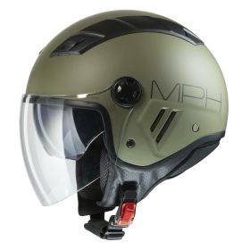 Casco Jet MPH AIRE Solid Verde Opaco