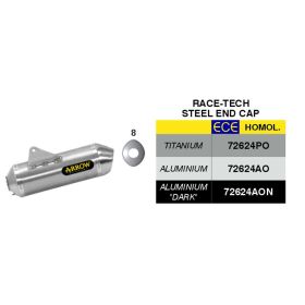 ARROW Race Tech Slip-On Rennschalldämpfer Aluminium und Anschluss für KTM 690 SMC R