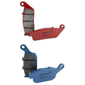 Kit de plaquettes de frein BREMBO 1 paire avant SA et 1 arrière CC