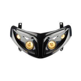 Schwarze 4x Scheinwerfermaske für Peugeot Speedfight 2