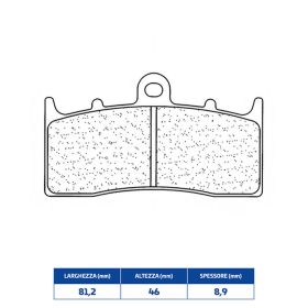 Paire de plaquettes de frein avant CL BRAKES 2960A3+ en composé fritté pour motos de route