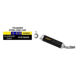 ARROW Thunder Slip-On Racing Exhaust Aluminum Steel Cap and Collector for Yamaha MT 125