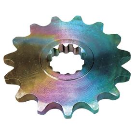 T4TUNE Kettenrad 420 Kette 15 Zähne Neochrom