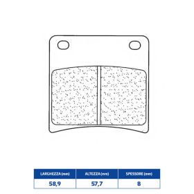 Vorderbremsbelagsatz CL BRAKES 2281A3+ Sintermaterial für SUZUKI