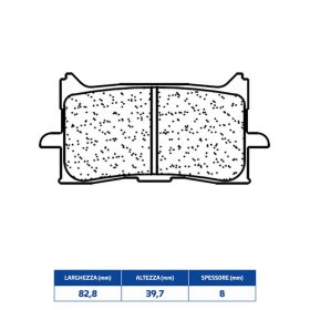 CL BRAKES Bremsbeläge Paar gesinterte Verbindung für HONDA
