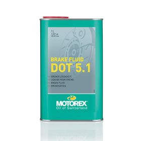 MOTOREX Bremsflüssigkeit DOT 5.1 1L Hochleistungsbremsflüssigkeit für Motorräder und Autos