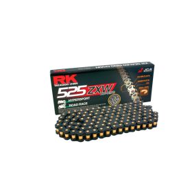 Kit trasmissione RK catena XW aperta nero 122 maglie 525 corona 46 pignone silenziato 17