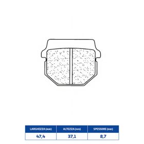 CL BRAKES Bremsbelagsatz gesinterte Verbindung für Straßenmotorräder