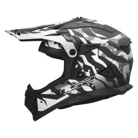 Crosshelm LS2 MX708 FAST II GROTESK schwarz grau