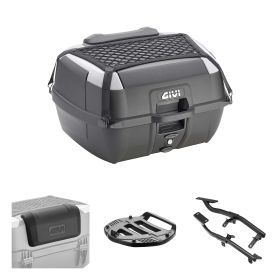 Kit bauletto GIVI B45+ nero grigio per BMW F 650 GS / Dakar