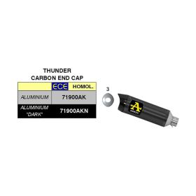 ARROW Thunder Slip-On Racing Muffler Dark Aluminum and Collector Yamaha MTX 850 Niken