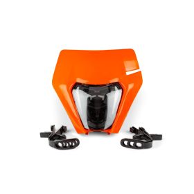 Str8 LED orange Scheinwerfer mit exc v2 LED-Leiste für KTM