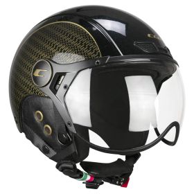 Casco Omologato Sci e E-Bike CGM 801G EBI GOLD Nero Oro Perlato