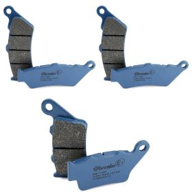 Kit de plaquettes de frein BREMBO CC 2 paires avant 07BB0306 et 1 arrière 07BB02CC