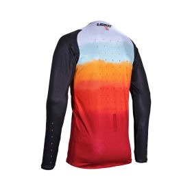 Maillot motocross LEATT Moto 4.5 Lite Glamis rouge blanc filet élastique