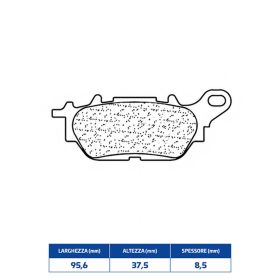 Plaquettes de frein CL BRAKES 3099MSC en composé fritté pour YAMAHA