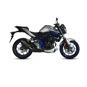 MIVV Black Slip-on Auspuff Geräuschgenehmigt für YAMAHA MT-03