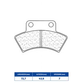 CL BRAKES 2924ATV1 Bremsbeläge Paar gesinterte Verbindung für POLARIS