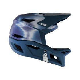 Casque LEATT Gravity 4.0 MTB Galaxy Blue Léger 22 Aérations DH