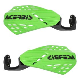ACERBIS Garde-mains ouverts ventilés verts/noirs