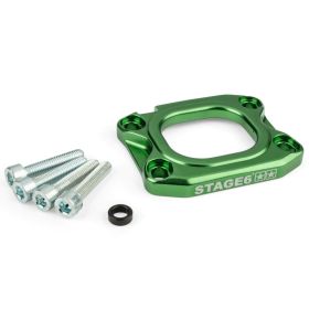 Piastra collettore aspirazione STAGE6 360° D.40 verde AM6/DERBI