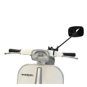 Specchietto manubrio FAR reversibile nero con kit montaggio per Piaggio