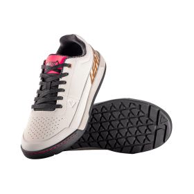 LEATT Flat 2.0 MTB Shoes Cream White with RideGrip™ Pro Rubber and WaffleGrip Pro