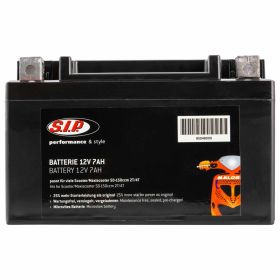 SIP Batterie 12V/7Ah YTX7A-BS versiegelt schwarz 152x87x95 mm
