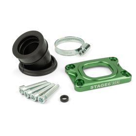 Collettore aspirazione STAGE6 360° verde per MIKUNI TM24