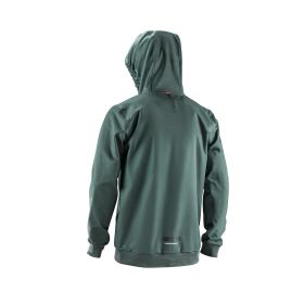Felpa tecnica MTB LEATT Thermaflow 3.0 verde abete fodera termica e cappuccio