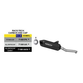 Échappement ARROW Race-Tech Slip-On en aluminium noir approuvé pour CF Moto 800 MT
