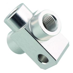 Sdoppiatore tubo freno 3 vie TYP833 3/8 UNF argento