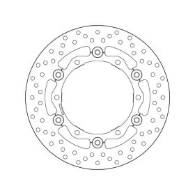 Disco freno flottante BREMBO 78B40818 serie oro D.267 spessore 4mm 6 fori per YAMAHA